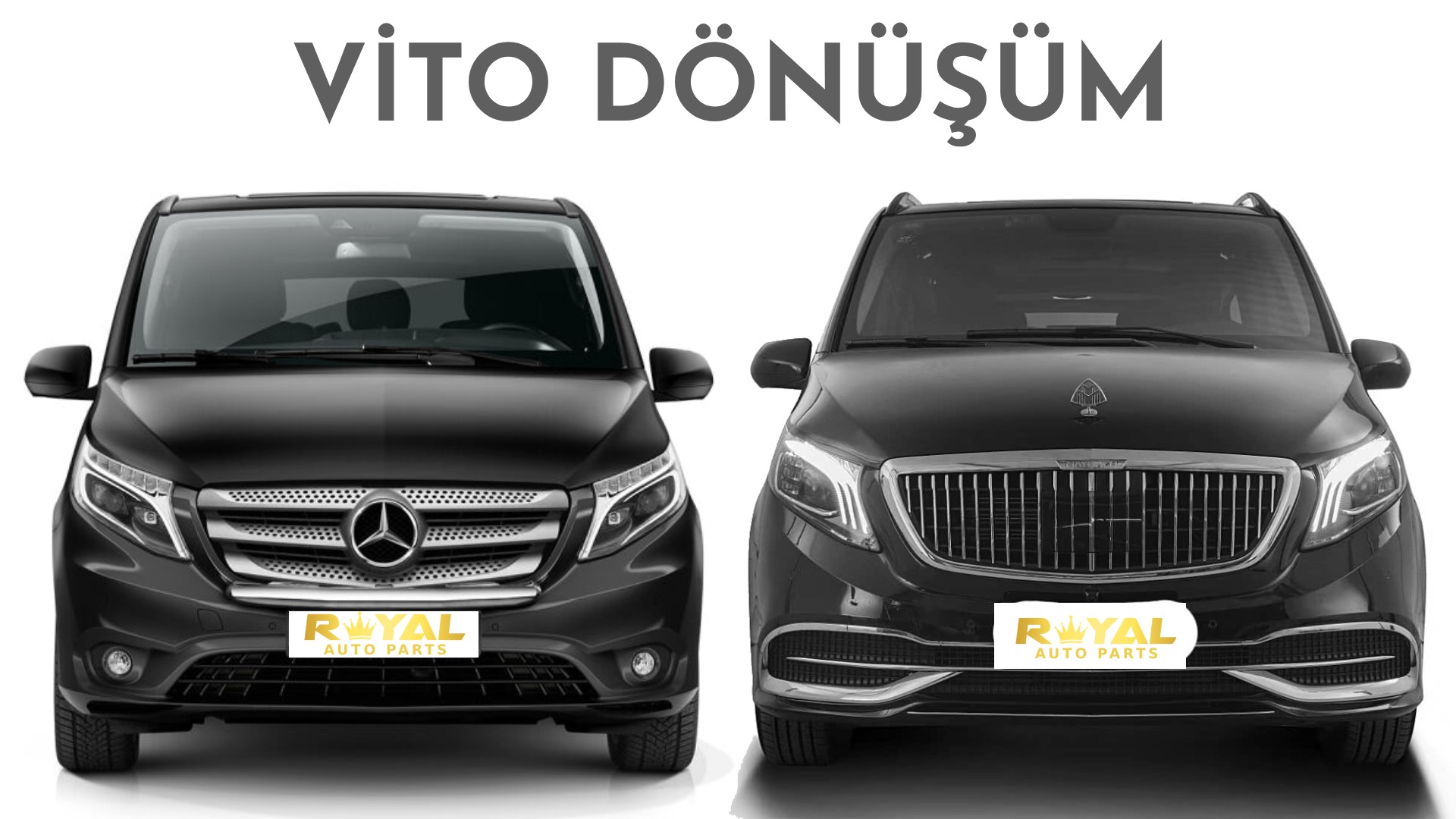 Mercedes Vito Dönüşüm Body kit Setleri MayBach W447 GLS 600 VS500 VS600 S980